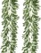 2Pcs Artificial Olive Leaves Garlands 6.2Ft-Fake Hanging Silk Willow Leaves Ivy Vines Faux Bayberry Leaves Twigs Greenery Rattan for Indoor Outdoor Wedding Birthday Party Home Garden Table Decor